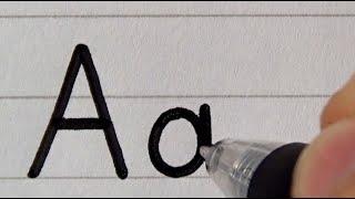 How to Write Neat and Clean Alphabet Handwriting  Print and Cursive  elementary school letters