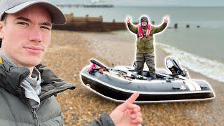 We got an inflatable fishing boat - catching and cooking food from the sea