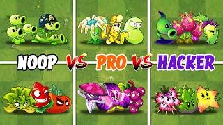 Best 6 Team Tournament - Noop vs Pro vs Hacker - Who Will Win? - Pvz 2 Team Plant vs Team Plant