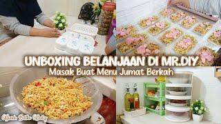 DAILY VLOG IRT  UNBOXING BELANJAAN DI MR.DIY & BIKIN MENU UNTUK JUMAT BERKAH  MIE GORENG SIMPLE