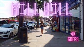 MILL HILL  London Walking Tour  4K 60FPS