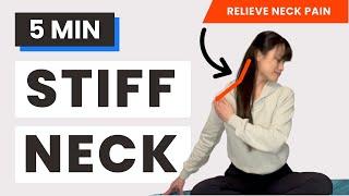 5 MIN Neck Stretches Relieve Neck Pain and Tension with this quick routine