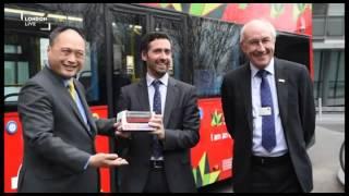 First pure electric double deck buses on streets of London