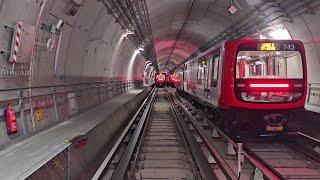 Lyon Metro Line B Cab Ride  CharpennesSt Genis Laval