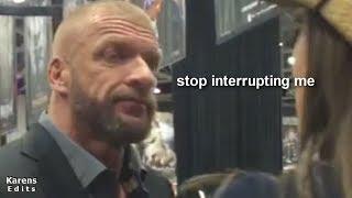 Steph annoying Triple H for 1 minute straight