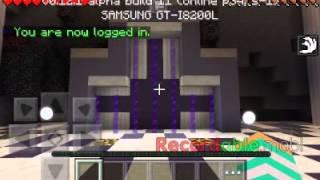 Jogando minecraft