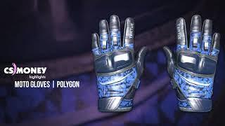 CSGO  Moto Gloves - Polygon