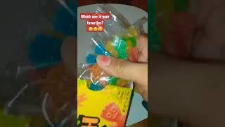 Trolli sour Brite Swedish fish or Sour patch kids dropping sounds #shorts #viral #asmr #trending
