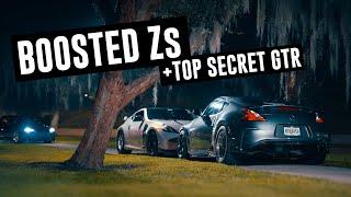 Boosted Nissan 370Zs & Top Secret R34 GTR V-Spec  Cinematic  4K