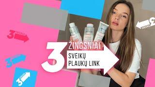 Trys žingsniai sveikų plaukų link su ELVITAL