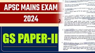 APSC 2024 GS PAPER - 2