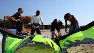 Short kitesurf clip at Keros