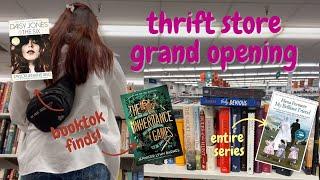 thrift store grand opening book thrifting booktok finds + full series  reading reputation