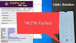 Samsung Mobiles FRP Unlock - If fail Star Hash ZERO Srat Hash *#0*# Not Working