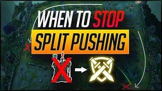 When to STOP SPLIT PUSHING and GROUP? Learn How  Skill Capped