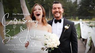 Çağrı Şensoy and Buse Arslan wedding  aygul and cerkutay married #wedding #viral