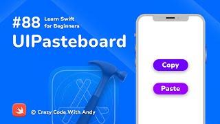 88. UIPasteboard - Learn Swift For Beginners