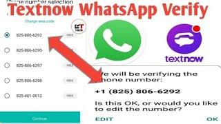 WhatsApp By Using Text Now  Secret Area Code  How To Create Whatsapp By U.S Number  Technical