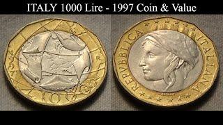 ITALY 1000 Lire - 1997 Coin & Value