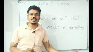 Dwindle meaning in hindi  Intact meaning in hindi