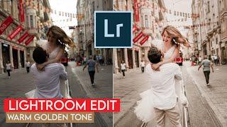 How to Edit WARM GOLDEN COUPLE Photos - Lightroom Edit Tutorial