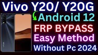 Vivo V2027 Android 12 Last Update Google Frp Bypass  Vivo Y20 Frp Easy Method 2024