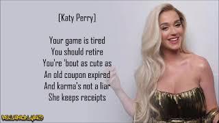 Katy Perry - Swish Swish ft. Nicki Minaj Lyrics