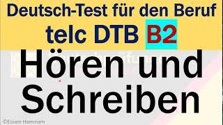 DTB B2  Deutsch-Test für den Beruf B2  Hören und Schreiben  Telefonnotiz