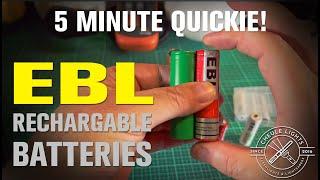 EBL Batteries AA 14500 18650 Review - a 5 min Quickie