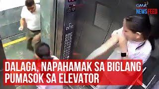 Dalaga napahamak sa biglang pumasok sa elevator  GMA Integrated Newsfeed
