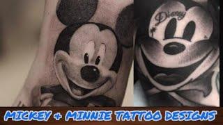 Unbelievable Disneys Mickey & Minnie Mouse TATTOO Designs