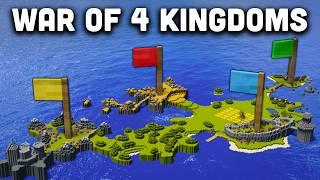 WAR OF 4 KINGDOMS - Epic Clash of Red Blue Green and Yellow