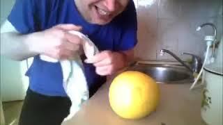 Как правильно чистить супер фрукт Помела  2014 Год Геннадий Горин 