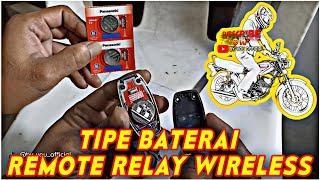 GANTI BATERAI REMOT RELAY WIRELESS ‼️ TIPE BATERAI REMOTE RELAY WIRELESS UNIVERSAL #keylesslock