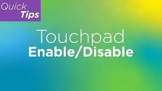 Touchpad Enable  Disable  Lenovo Support Quick Tips