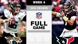 FULL GAME Jacksonville Jaguars vs. Houston Texans   NFL 2024 Season Week 4