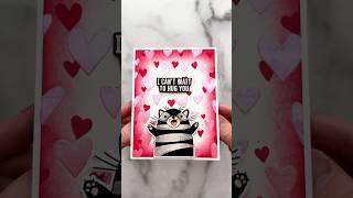 Make an EASY Valentine’s Day Card With Me🩷 ASMR Crafting #asmr #valentinesday #craft