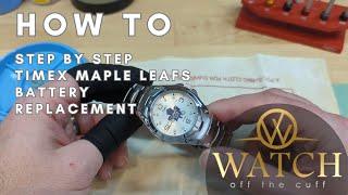 How to Timex NHL Maple Leaf Battery Change