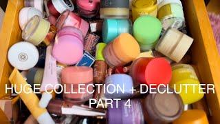 MAKEUP COLLECTION + DECLUTTER 2023 PART 4  INSANE AMOUNT OF LIP PRODUCTS