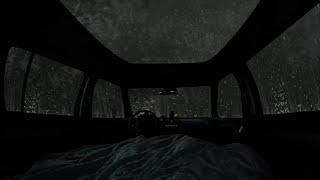 Rain and thunder soundDeep Sleep with Rain Sounds on Camping Car Window - Car Camping