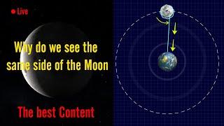 Why do we see only one side of the moon always?   Synchronous Rotation  #tidal Locking