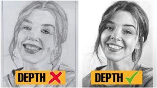 How to create DEPTH in your Drawings - Fix this to make your drawing Realistic