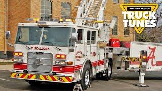 Fire Truck for Children  Truck Tunes for Kids  Twenty Trucks Channel  Hook and Ladder Truck