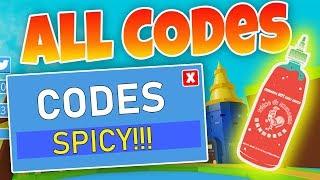 ALL CODES - Roblox Hot Sauce Simulator - Update 1