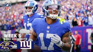 Baltimore Ravens vs. New York Giants  2022 Week 6 Game Highlights