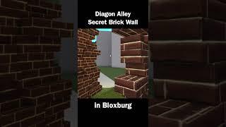 Diagon Alley Brick Wall Build Hack in Bloxburg #welcometobloxburg #bloxburg  #roblox