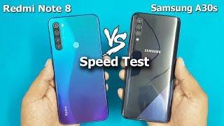 Redmi Note 8 vs Samsung A30s Speed Test  Comparison  Antutu Benchmark Scores  Best?..