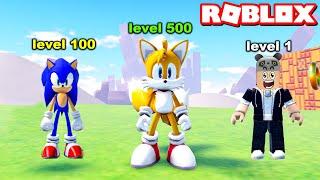 Tails Aldım ve Çok Hızlandım Sonic Oyunu - Panda ile Roblox Sonic Speed Simulator