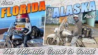 Cross-Country Motorcycle Trip Key West Florida to Deadhorse Prudhoe Bay Alaska