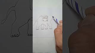 ONE LINE ART DRAWING #shorts #shortvideo #shortsfeed #viralshorts #youtubeshorts #funny #art #viral